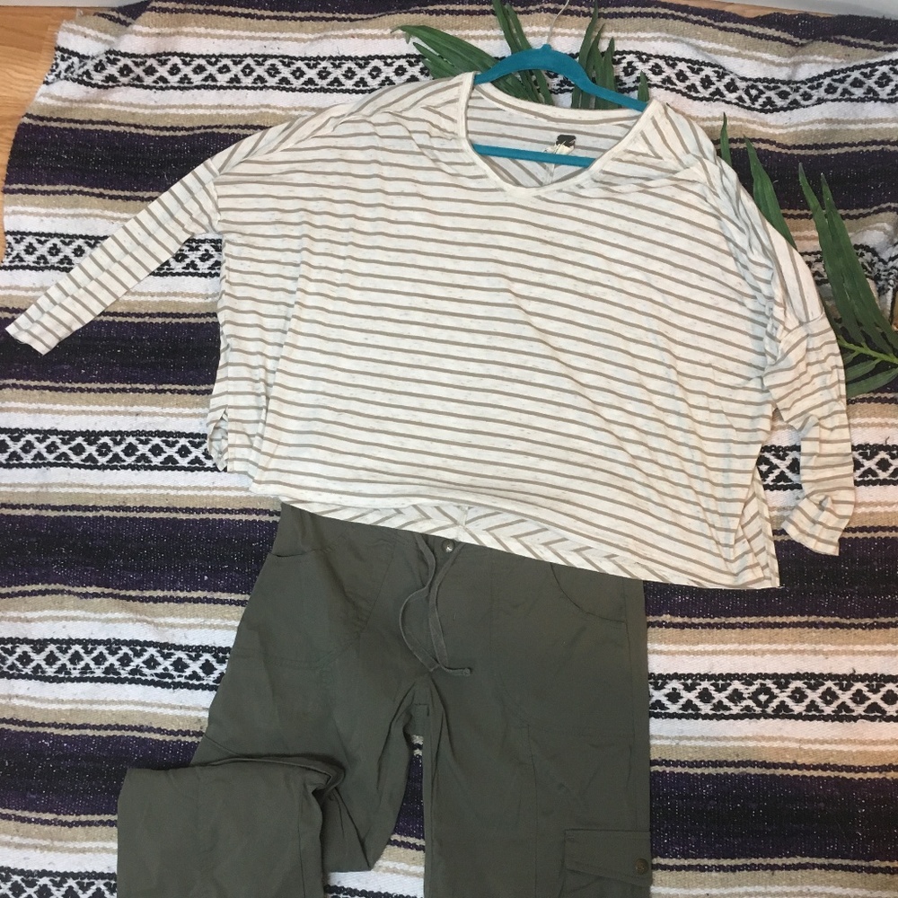 We The Free striped oversized top Free People